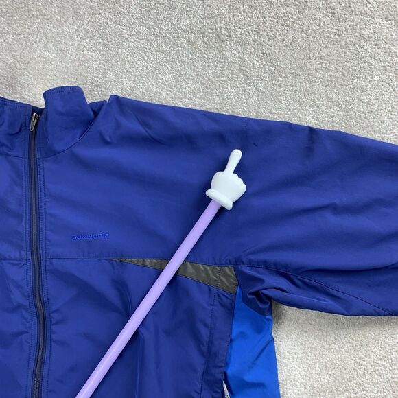 Vintage Patagonia Integral Jacket Full Zip Blue Lightweight Outdoor Men’s Large - Picture 4 of 16